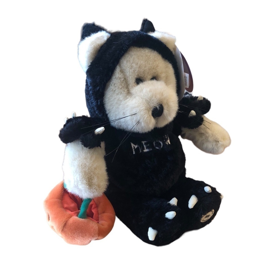 Starbucks Bearista Halloween Bear Plush 2002 New Tags Glows 22TH Edition